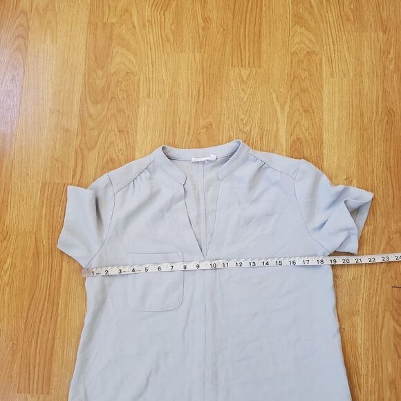 🌸 LUSH/ All in Favor 🌸 Hailey Crepe Shift Dress - [size Small, Blue] - Picture 9 of 12